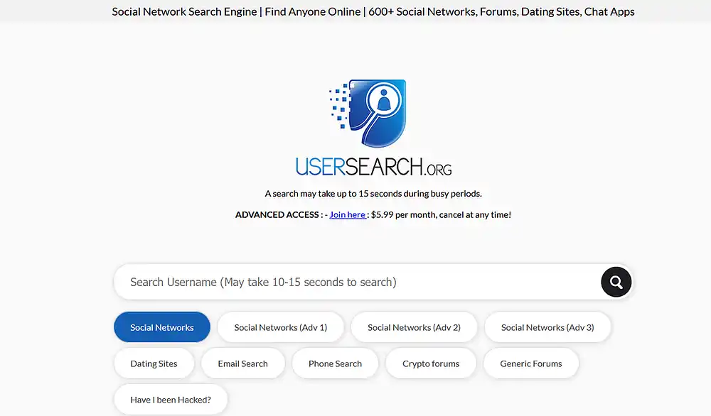 You can find Find someone online by username or email using usersearch.org, but not just on social networks.   They search dating sites, forums, crypto chat sites, and loads of other communities.