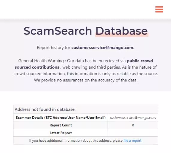 The reverse email lookup tool covers every scam and includes telephone scams and offline hoaxes, including door-to-door scams.